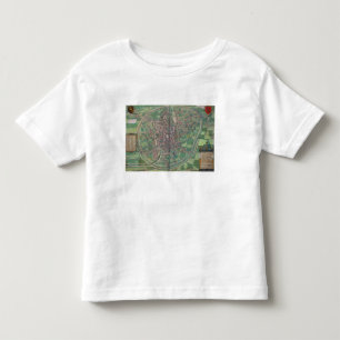 Camiseta Infantil Plano de cidade de Bruxelas, 'do Terra de