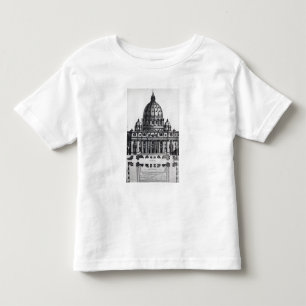 Camiseta Infantil Plano de St Peter, Roma, gravada perto