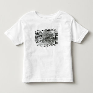 Camiseta Infantil Plano do jardim e vista das casas em Chisw