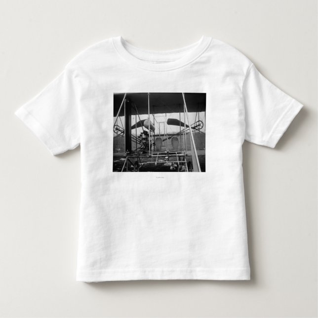 Camiseta Infantil Plano Wright Brothers com Pilot e (Frente)