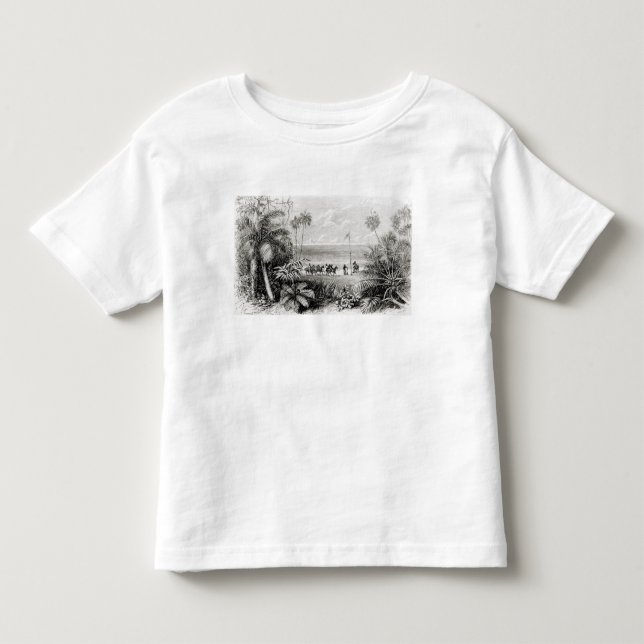 Camiseta Infantil Plantando a bandeira (Frente)