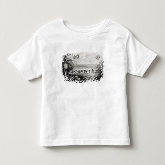 Camiseta Infantil Plantando a bandeira (Frente)