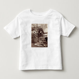 Camiseta Infantil Plantas tropicais na sala egípcia, Pala de crista