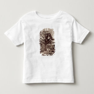 Camiseta Infantil Plantas tropicais na sala egípcia, Pala de crista