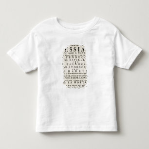 Camiseta Infantil Playbill que anuncia um desempenho