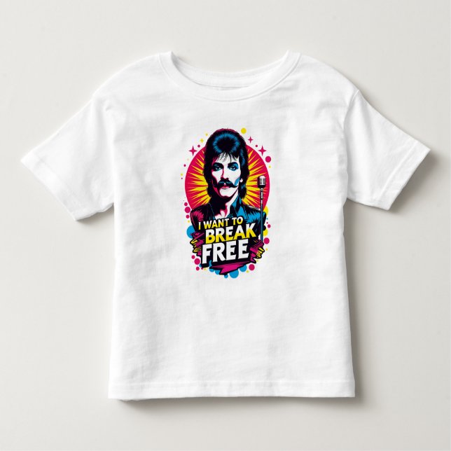 Camiseta Infantil Playera I Want to Break Free (Frente)