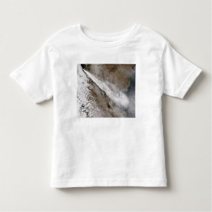 Camiseta Infantil Pluma da erupção do vulcão Chaiten, Chile