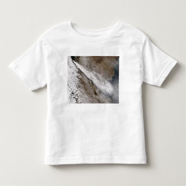 Camiseta Infantil Pluma da erupção do vulcão Chaiten, Chile (Frente)