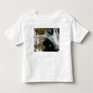 Camiseta Infantil Pluma de cinzas da erupção do vulcão Chaiten, Chi