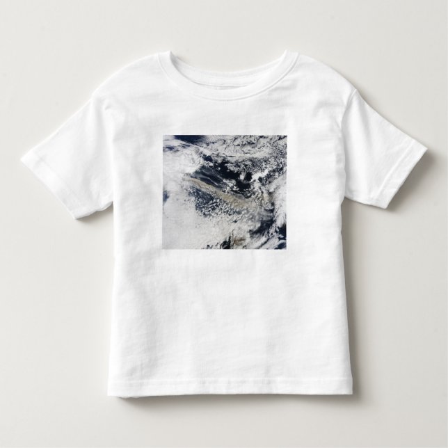 Camiseta Infantil Pluma de cinzas do vulcão Eyjafjallajokull (Frente)