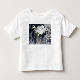 Camiseta Infantil Pluma de Cinzas do vulcão Eyjafjallajokull, Islând