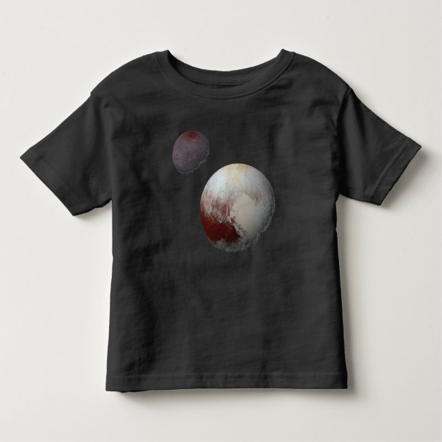 Camiseta Infantil Plutão & Charon 9th ou Dwarf Planet Solar System (Frente)