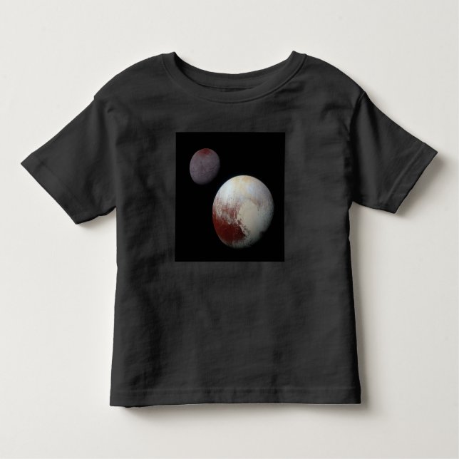 Camiseta Infantil Plutão & Charon 9th ou Dwarf Planet Solar System (Frente)