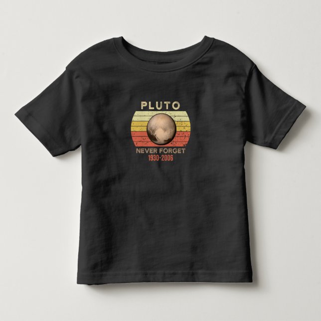 Camiseta Infantil plutão nunca esqueça, éris, lua, astronomia, astrô (Frente)