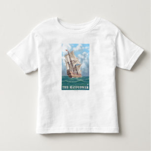 Camiseta Infantil Plymouth, MassachusettsView do Mayflower