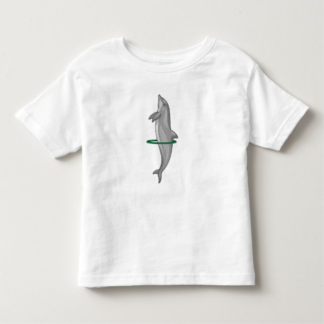 Camiseta Infantil Pneus de Malhação de golfinhos (Frente)