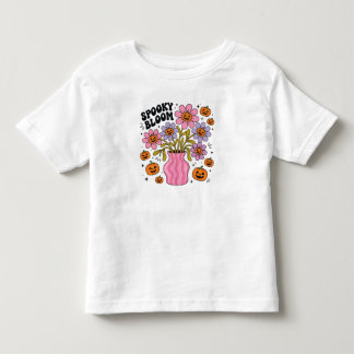 Camiseta Infantil PNG Flor de Halloween Boho