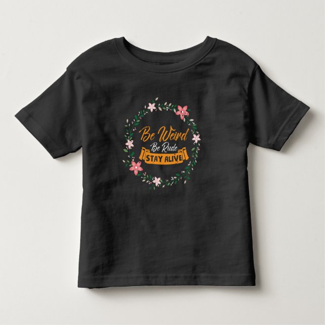 Camiseta Infantil Podcast do crime real seja estranho ser rude ficar (Frente)