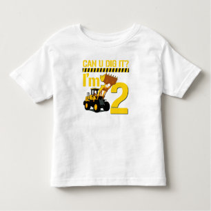 Camiseta Infantil Pode U escavá-lo? Eu sou 2