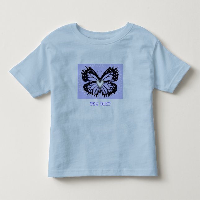 CAMISETA INFANTIL PODER DO AZUL, DIETA DE PKU (Frente)