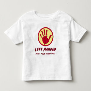 Camiseta Infantil Poder super canhoto