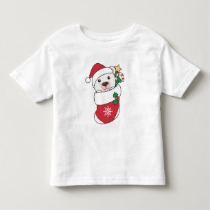 Camiseta Infantil Polar Bear Natal Neve Inverno Polar