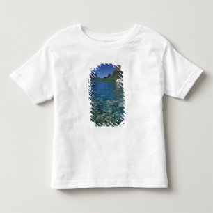 Camiseta Infantil Polinésia Francesa, Moorea. Baía de Cooks. Navio c
