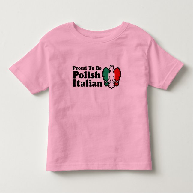 Camiseta Infantil Polonês italiano (Frente)