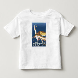 Camiseta Infantil Polvo da costa de Oregon