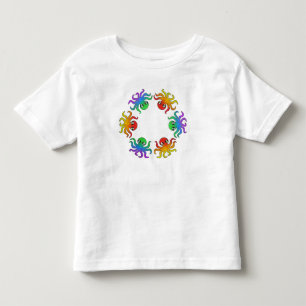 Camiseta Infantil - Polvo Gradiente (branco)