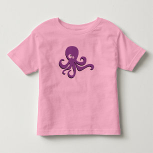 Camiseta Infantil Polvo roxo fofo