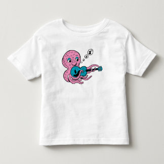 Camiseta Infantil Polvo Tocador de Guitarra Fofo