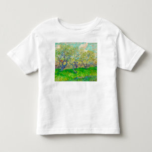 Camiseta Infantil Pomar em Flor de Vincent van Gogh
