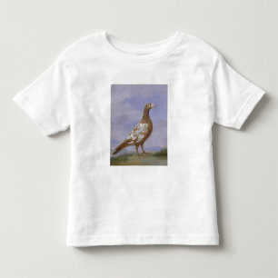 Camiseta Infantil Pombo de portador Pied vermelho (óleo em canvas)