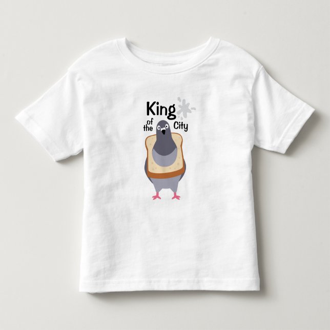 Camiseta Infantil Pombo - Rei da cidade (Frente)