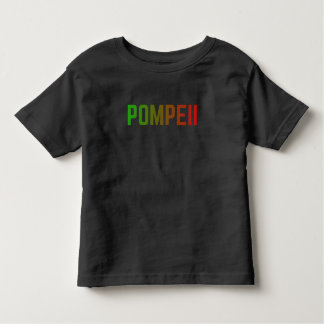 Camiseta Infantil Pompeii Italy Minimal Typographic Design
