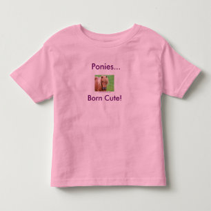 Camiseta Infantil Pôneis... Nascer giro!