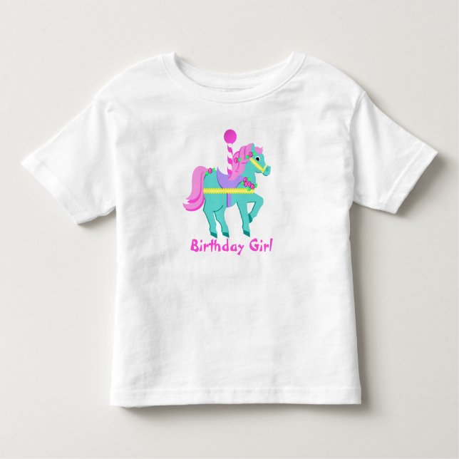 Camiseta Infantil Pôneo pintado/ Aniversário (Frente)