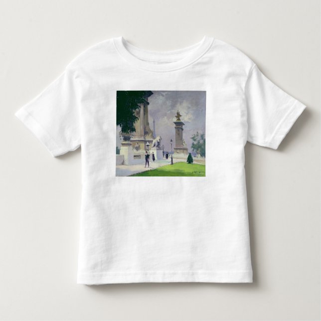 Camiseta Infantil Pont Alexandre III, Paris (Frente)