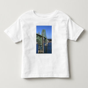 Camiseta Infantil Ponte da Baía de Yaquina sobre a Baía de Yaquina