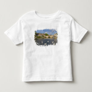 Camiseta Infantil Ponte de arco de pedra e Rio Ouse, St Ives,