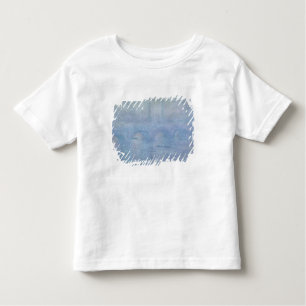 Camiseta Infantil Ponte de Claude Monet   Waterloo: Efeito da névoa