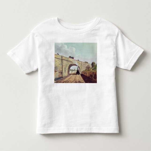 Camiseta Infantil Ponte, 'de Liverpool e de Manchester Railway (Frente)