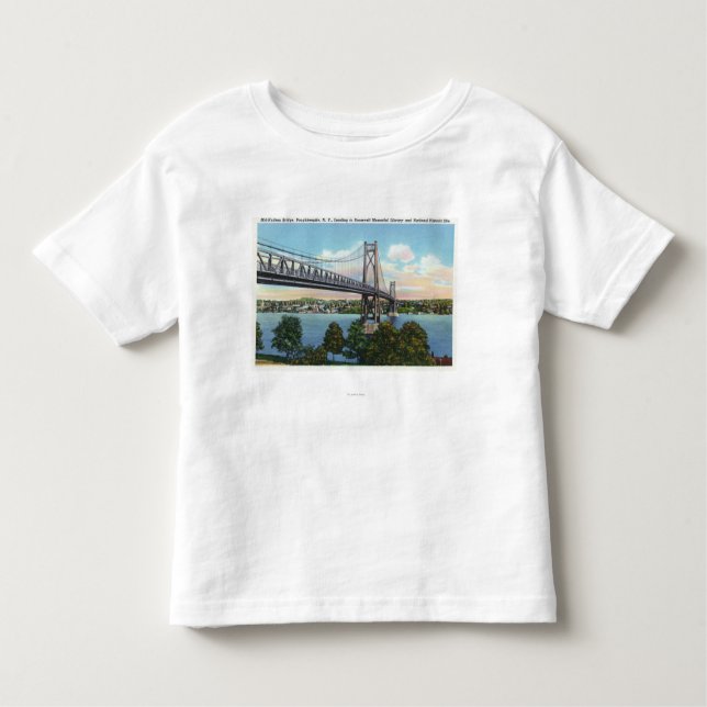 Camiseta Infantil Ponte de Médio-Hudson a histórico nacional de (Frente)