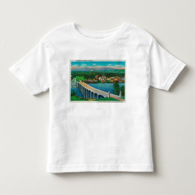 Camiseta Infantil Ponte do rio de Siuslaw em Florença, Oregon (Frente)