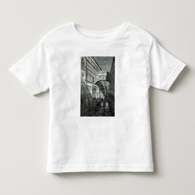 Camiseta Infantil Ponte dos suspiros, Veneza (Frente)