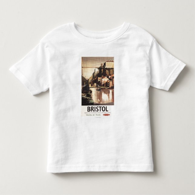 Camiseta Infantil Ponte e barcos de suspensão de Clifton (Frente)