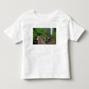 Camiseta Infantil Ponte em Latourell Falls, Columbia River Gorge,