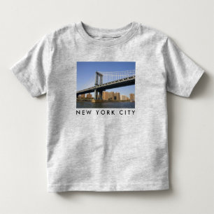 Camiseta Infantil Ponte Manhattan Rio East Cidade de Nova York