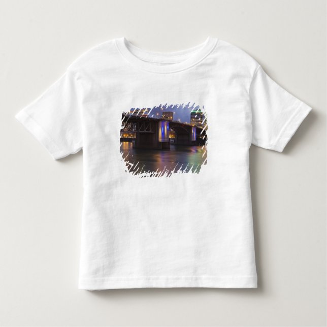 Camiseta Infantil Ponte Morrison sobre o rio Willamette (Frente)